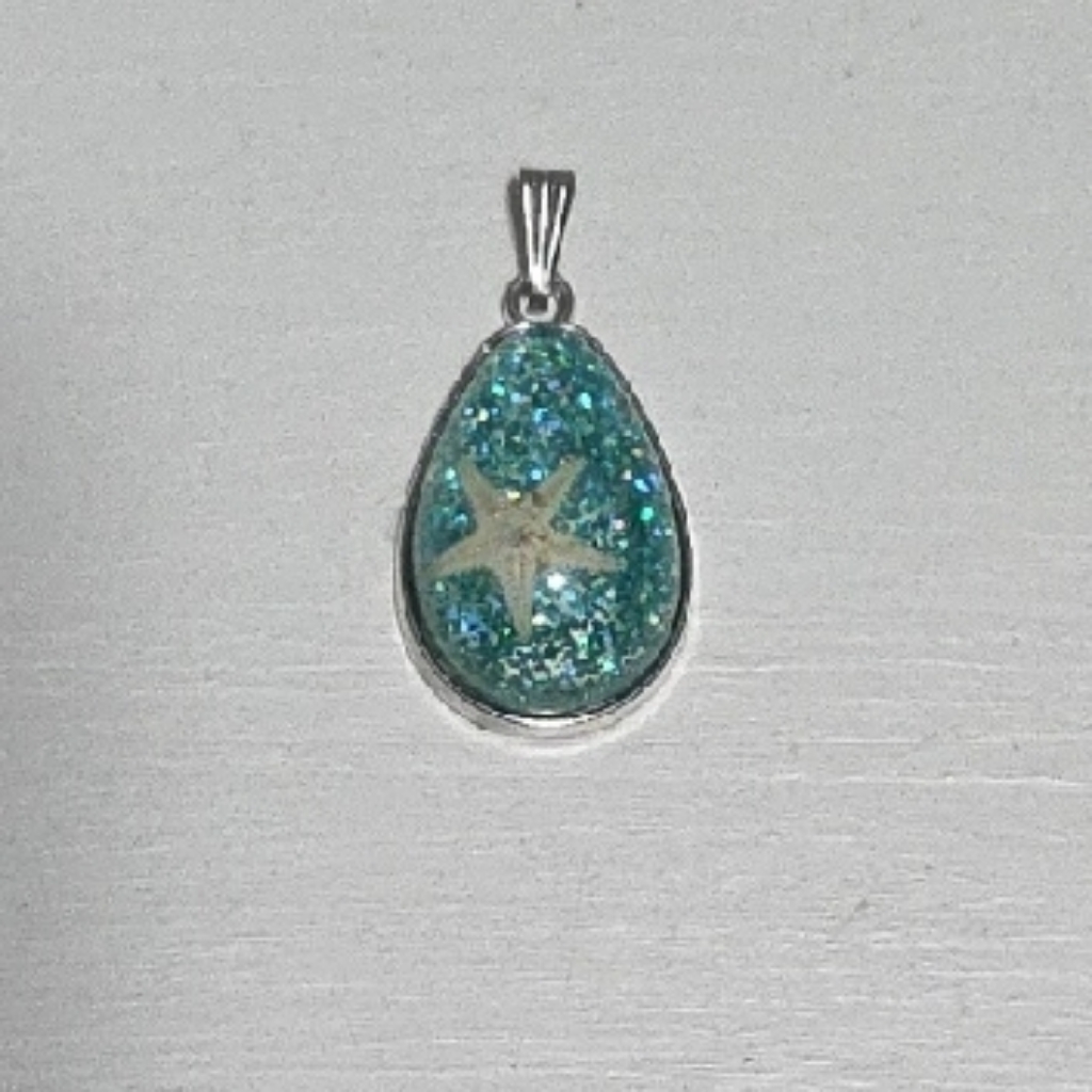 Starfish Teardrop Pendant